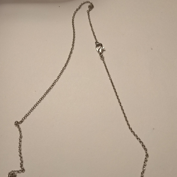 Silver Floral Pendant Necklace - Picture 2 of 2